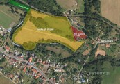 Unikátní soubor pozemků téměř 60.000 m2 ve Stružnici u řeky Ploučnice - stavební část, louka a les., cena cena v RK, nabízí 