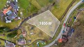 Slunný stavební pozemek 1 655 m na břehu říčky v Kunraticích u Cvikova, cena 990000 CZK / objekt, nabízí 